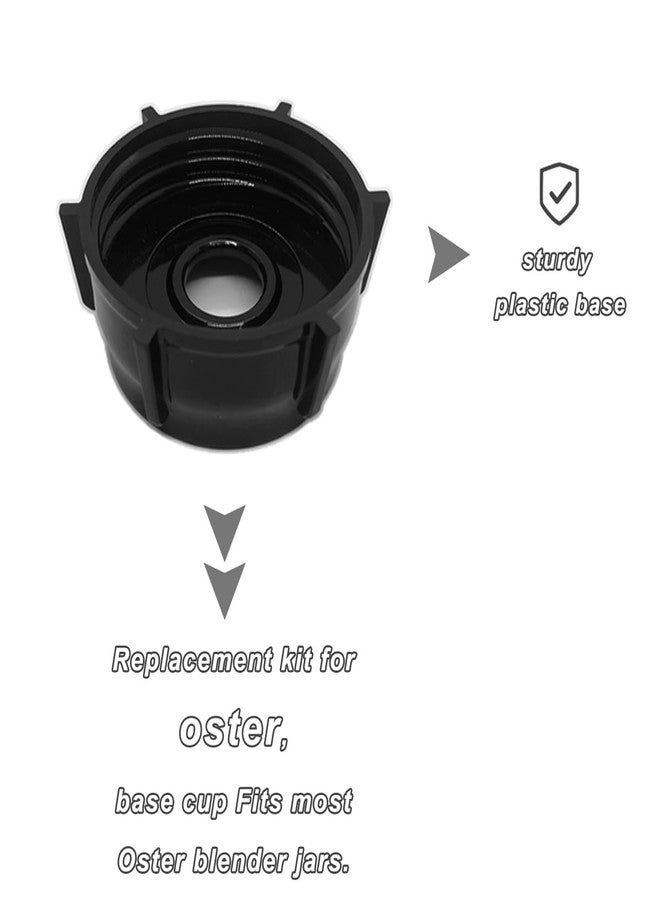 Kuntorie 2 Pack of Blender Replacement Parts Jar Base Cap Compatible with Aspas Para Licuadora Oster Osterizer(Does NOT fit Pro, Master, or Versa models) - Image 4